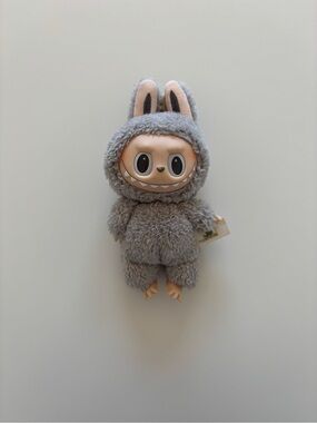 Grey labubu doll from popmart
